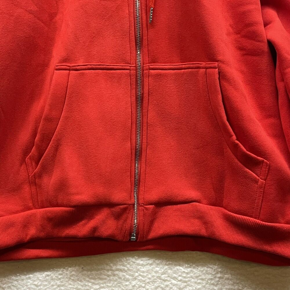 Efan Sweatshirt Womens Large Red Hoodie Full Zip Athletic Outdoor Fall Jacket - Picture 4 of 12